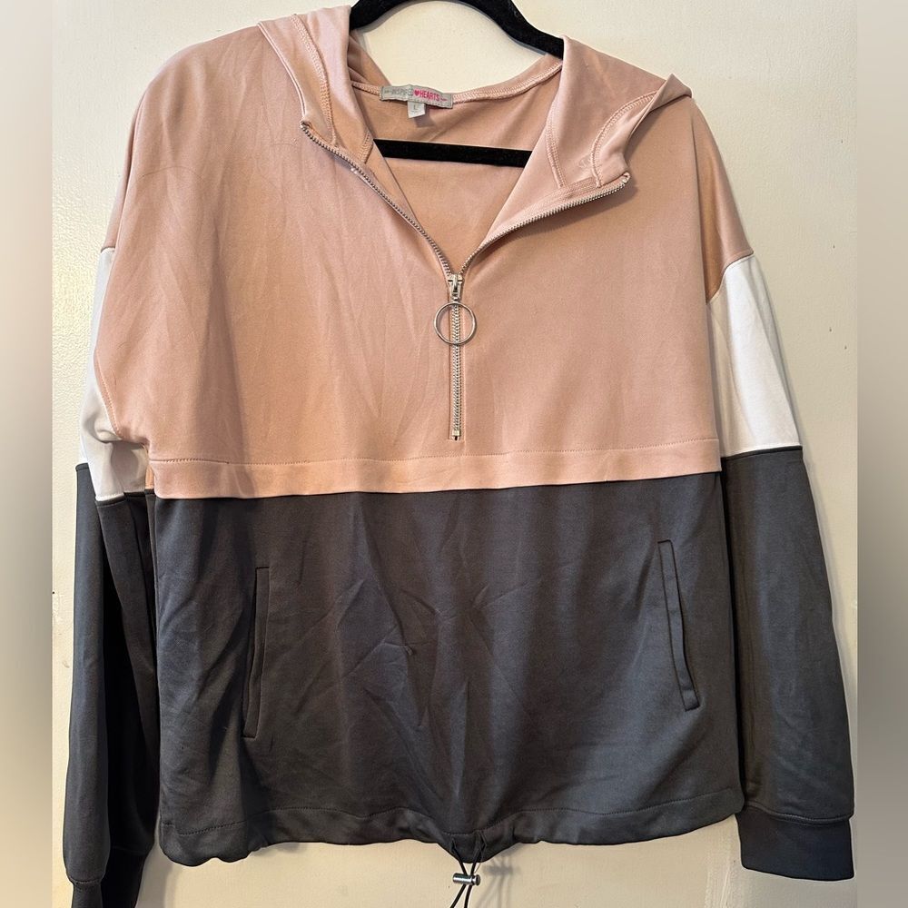 Inspired Hearts Hooded Top Sz Large
